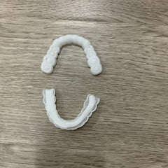 Upper Teeth And Lower Teeth Simulation Braces Non-Porous Braces Whitening Sleeves Second-Generation Silicone Simulation Teeth Dentures
