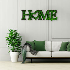HOME Letter Art Moss Wall Decor