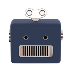 Portable Retro Robot Shape Bluetooth Speaker Cartoon Mini Outdoor Wireless Speaker HIFI Bass Column Loudspeaker With Microphone
