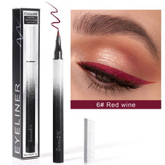 CmaaDu Eyeliner Pencil Waterproof Sweatproof Not Smudged Cool Black Starry Sky Thin Head Eyeliner