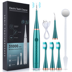 5-Speed High Frequency Vibrating Tooth Cleaner USB Electric Toothbrush Cleaning Device To Remove Stained Calculus Set Tooth Cleaning Instrument