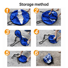 42-inch SUP/water sports accessories: sail, paddles, surf gear.