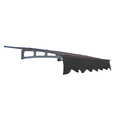 DA5934W Series Door Window Awning Canopy Made of 0.137 Inch Thick Crystal Solid Polycarbonate Sheet in size of 59" Wide x 34"