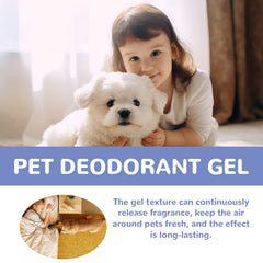 Pet Deodorant Gel, Cat And Dog Body Kennel Cattery Clean Odor Air Fresh Deodorizing Gel