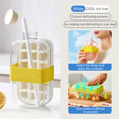 Ice - covered tray; freezer - overflow prevention ice tray