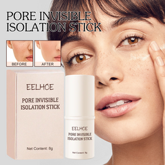 Pore Stick, Skin Tone Even Moisturizing Invisible Pores Concealer Waterproof Perspirant Silky Smooth Without Removing Makeup