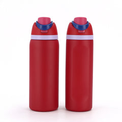 Insulated Stainless Steel Water Bottle (24OZ/32OZ), with straw, BPA-Free, great for sports and travel.