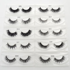 3D Mink Eyelashes Crossing Mink Lashes Hand Made Full Strip Eye Lashes 34 Styles cilios naturais False Lashes