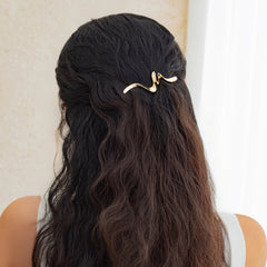 Summer temperament metal hair clip female Hairpin simple irregular back of the head clip
