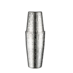 304 stainless steel etched pattern bright light Boston bartender bar two section bartender
