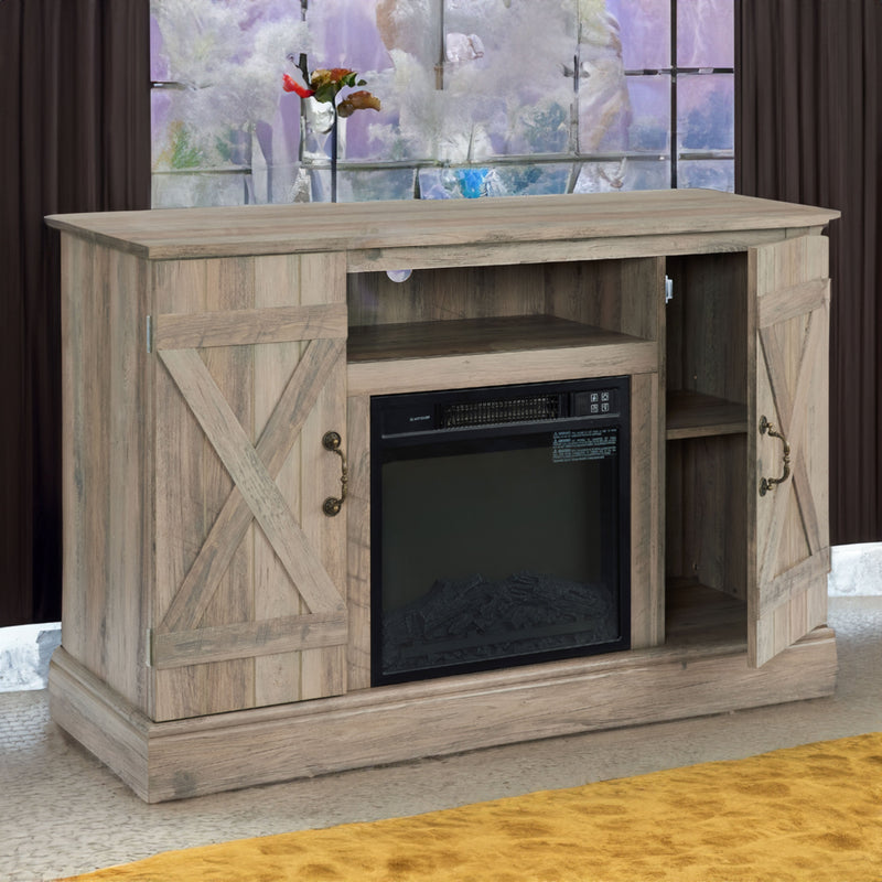 Farmhouse Classic Media TV Stand Antique Entertainment Console with 18