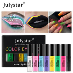 Colorful Stain Free Liquid Eyeliner Set Waterproof Oil Proof Eyeliner Liquid Pen White Eyeliner