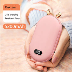 Mini Space Number Display Warm Hand Treasure 2-in-1 Warm Hand Treasure Charging