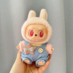 [Clothes Only] 1st/2nd generation Labubu clothes pendant Labubu sitting party baby clothes teddy bear suspenders cute pants