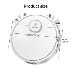 **3-in-1 Sweeping Robot: USB Charging, 1000Pa Suction, Auto-Clean for Pet Hair, Carpets & Floors**
