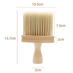 Broken Hair Sweeping Brush Bangs Brush Neck Sweeping Wooden Handle Large Imitation Mane Hairdressing Hairdressing Cleaning Brush