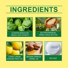Lemon Refreshing Basil Soap Gently Cleanses Skin, Refreshing Pores, Tender Body Soap For Refreshing Bath