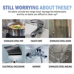 Metal Polishing Wax, Household Kitchen Range Hood Pot Cleaning, Rust Removal, Grease Polishing Cleaner