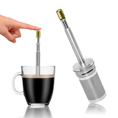 FinalPress Coffee inf Infuser Stainless Steel Filter Coffee Machine Drip Bags Infuser Portable Brewer for Hot Cold Filter Holder