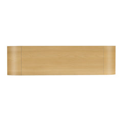 U-STYLE four door curved corner design wavy door panel cabinet with adjustable shelves