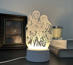 Acrylic 3D Night Light Creative Gift Bedroom Bedhead Atmosphere Plug in Small Desk Lamp