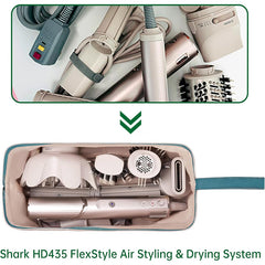 Beige Case for Dyson Airwrap & Revlon Tools: Travel Bag & Organizer.