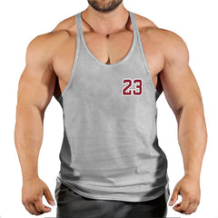 Sportswear vest men's round neck men's cotton vest loose shoulder sleeveless basketball suit