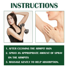 Body Odor Remove Spray, Refreshing Underarm Antiperspirant Deodorant Long-Lasting Fragrance Spray