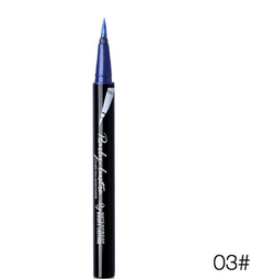 Music Flower 6 Colors Glitter Eyeliner Pencil Liquid Eye Makeup Set Waterproof Long-lasting Black Eye Liner Pen