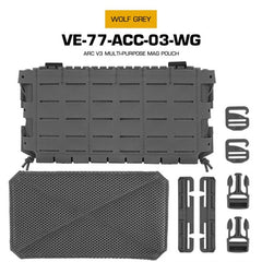Tactical ARC V3 Molle Mag Pouch for M4/AR15, laser-cut, for hunting & airsoft.