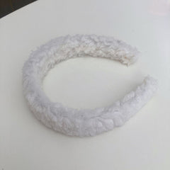 Plush headband hair clip