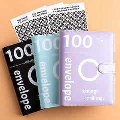100 Envelope Challenge Binder Couple Save Money Challenge Envelope Sheet Pocket Book