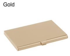 Creative business card case stainless steel Aluminum Holder Metal Box Cover Credit Men business card holder card metal Wallet