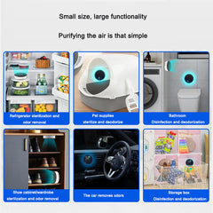 Portable deodorizing deodorizing sterilizing air purifier