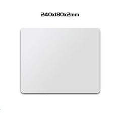 Aluminum Alloy Smooth Mouse Pad 240x180/300mm Hard Metal Slim Desk Mat Rubber Anti-slip Bottom Speed Control Mousepad For Gaming