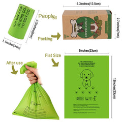 Biodegradable Pet Waste Bags Corn Starch PLA Degradable Poop Bags