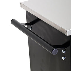 4 DRAWERS MULTIFUNCTIONAL TOOL CART WITH WHEELS-BLACK