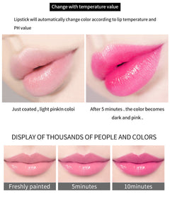 HANDAIYAN Warm Lipstick Flower Color Changing Moisturizing Lipstick Is Not Easy To Fade And Does Not Take Off Makeup