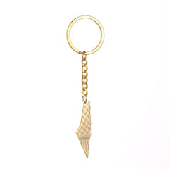 Israel Palestine Map Flag Drip Oil Stainless Steel Keychain Fashion Men's and Women's Stainless Steel Keys