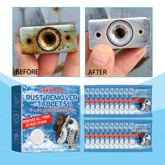 Rust Cleaning Effervescent Tablet, Multi-Effect Decontamination Metal Anti-Rust Home Cleaning Multi-Purpose Effervescent Tablet