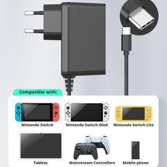 Suitable for Switch Charger NS Intelligent Fast Charging Switch Lite Game Console Fast Charging Plug