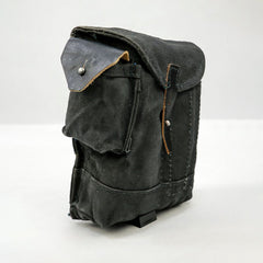 Cold War: Directly sourced original Russian items. Issued - Soviet Marines' black 4 - compartment AK mag pouch.