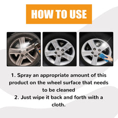 Car Wheel Cleaner, Car Tire Retread Rust Removal Polishing Stain Remover