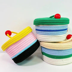 Home Cotton Weaving Storage Basket Ins Wind Vegetable Toy Storage Basket Living Room Miscellaneous Display Underwear Storage Basket