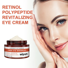 Retinol Polypeptide Revitalizing Eye Cream, Firming Skin Around Eyes Lighten Dark Circles Crow's Feet Moisturizing Eye Cream