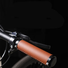 Mountain Bike Handlebar Sleeve Fiber Leather Surface Lock Shock-Absorbing Non-Slip Vice Handle Handlebar Grip Riding Accessories