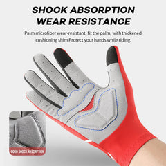 Outdoor mountain bike riding gloves shock-absorbing and anti-skid bike gloves