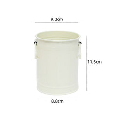Cylindrical wrought iron pen holder DIY creative desktop storage bucket multifunctional stationery pen holder