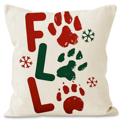 Christmas striped pillow cover linen black cat print pillowcase home holiday decoration cushion cover