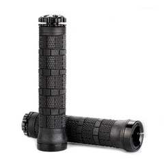 Mountain Bike Rubber Handle Aluminum Alloy Integrated Plug Lock Handle Riding Equipment Accessories